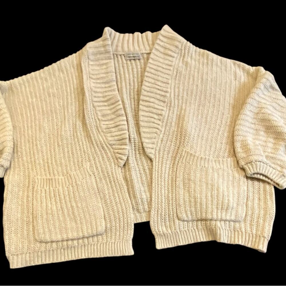 Urban Outfitters Cream Knit Shawl Cardigan - Picture 2 of 5